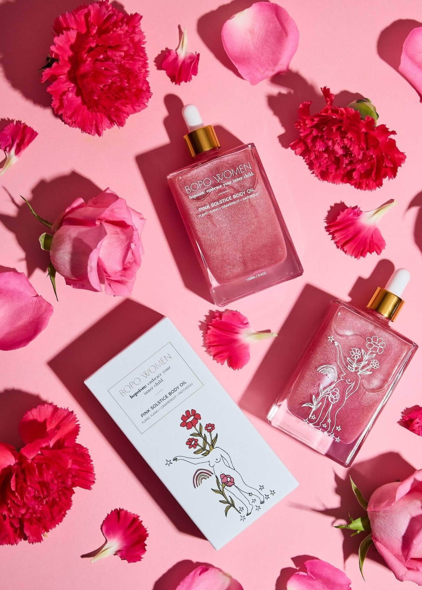 Bopo Women Pink Solstice Body Oil