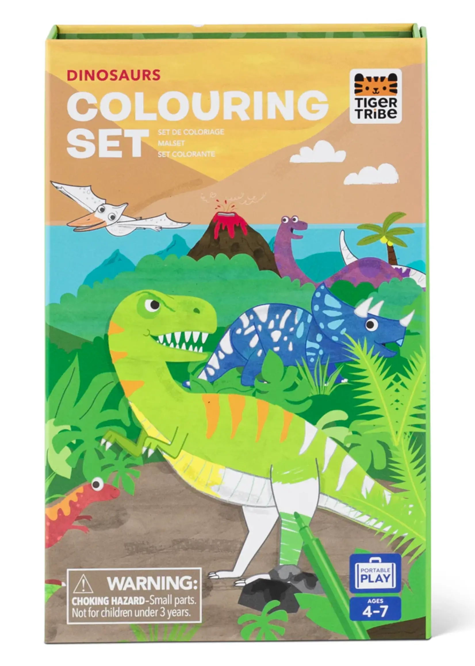Tiger Tribe Colouring Set Dinosaurs