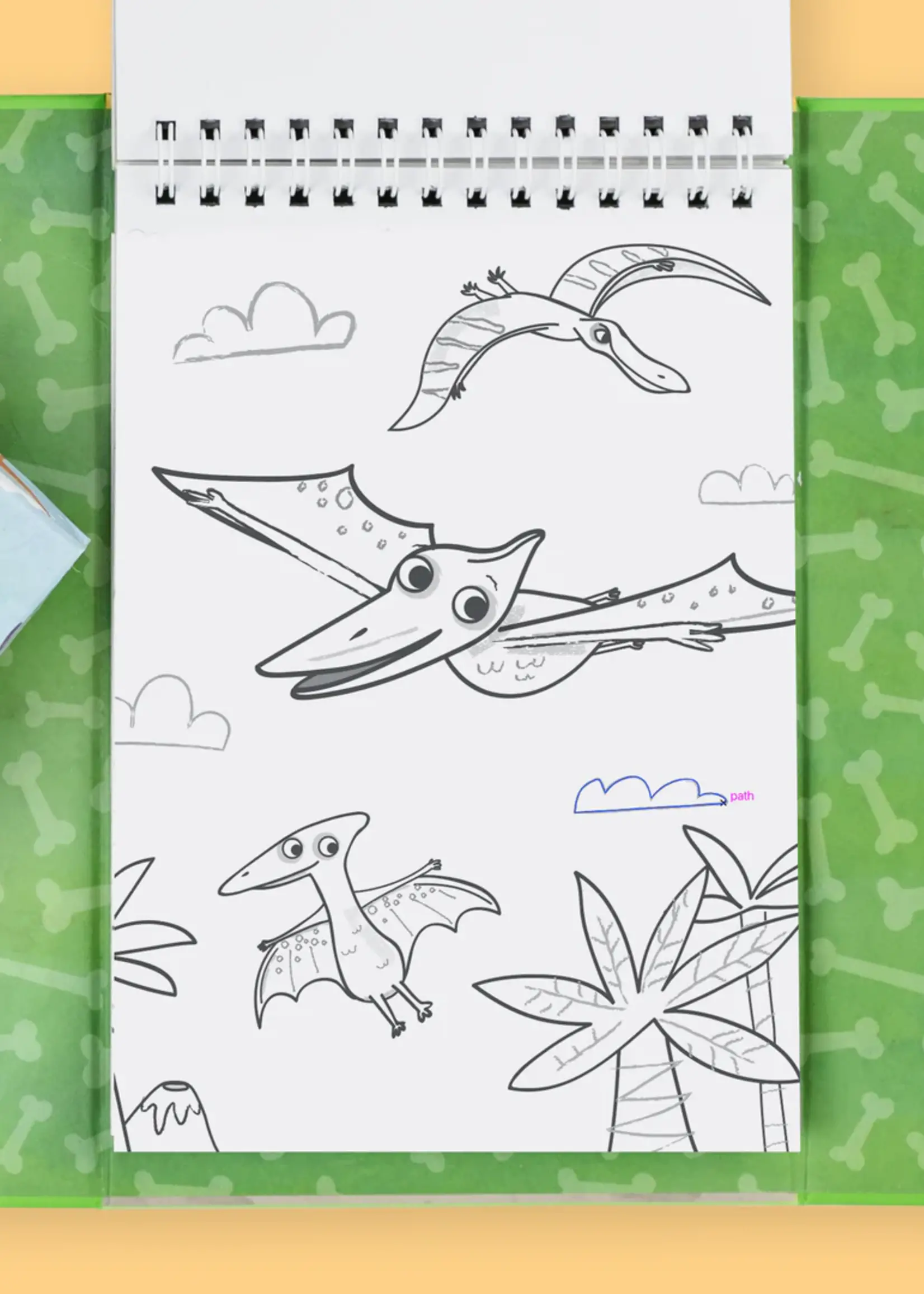 Tiger Tribe Colouring Set Dinosaurs