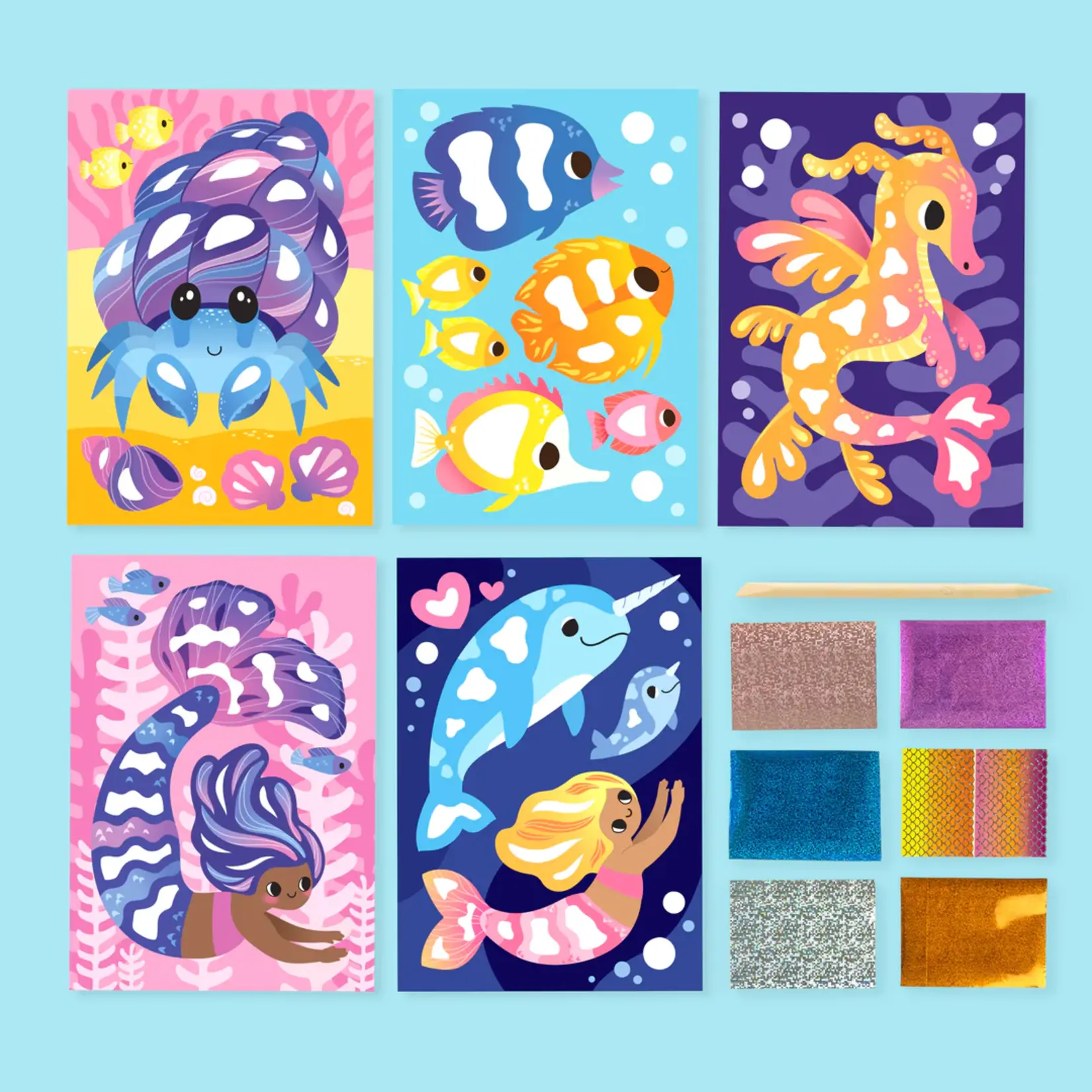 Tiger Tribe Foil Art Ocean