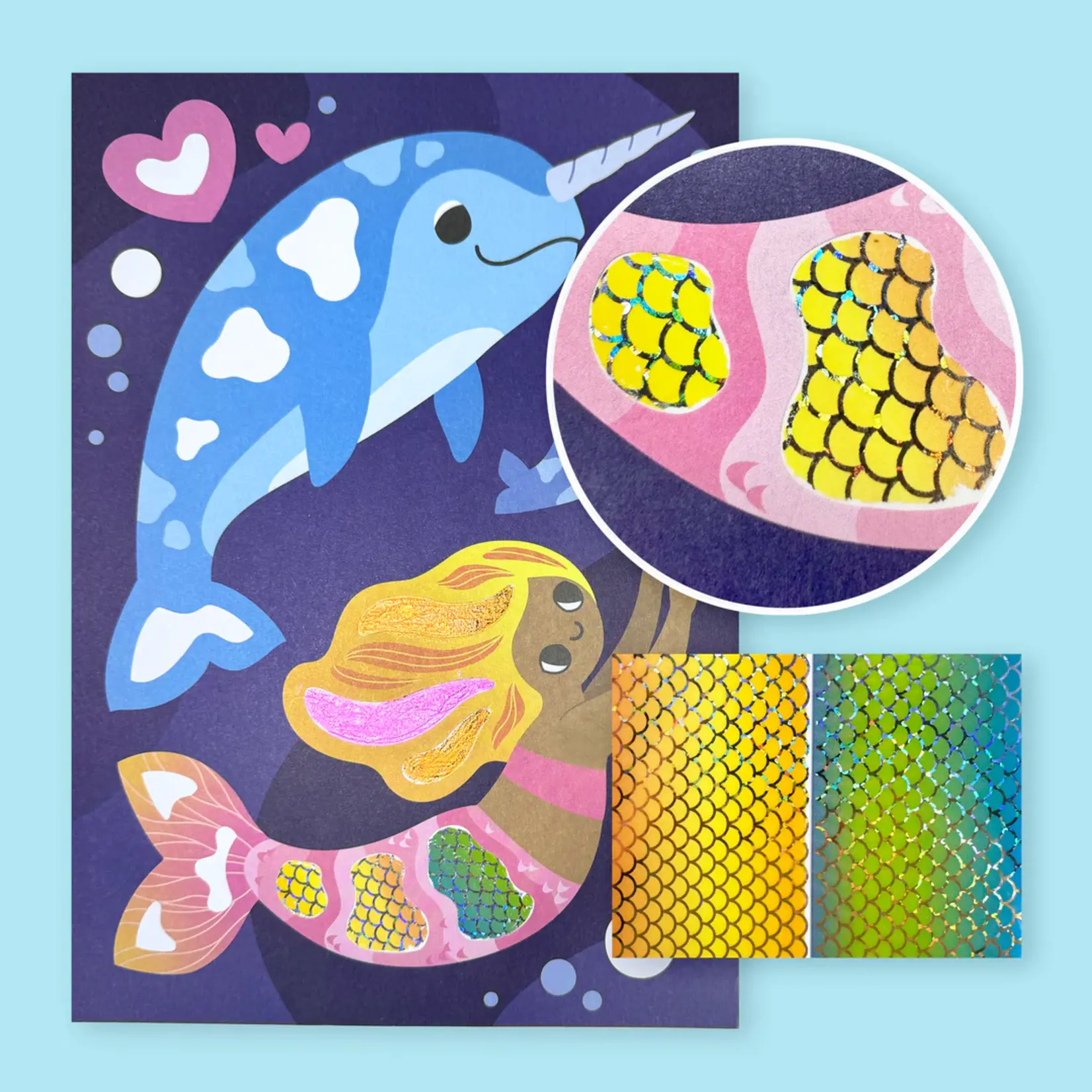 Tiger Tribe Foil Art Ocean