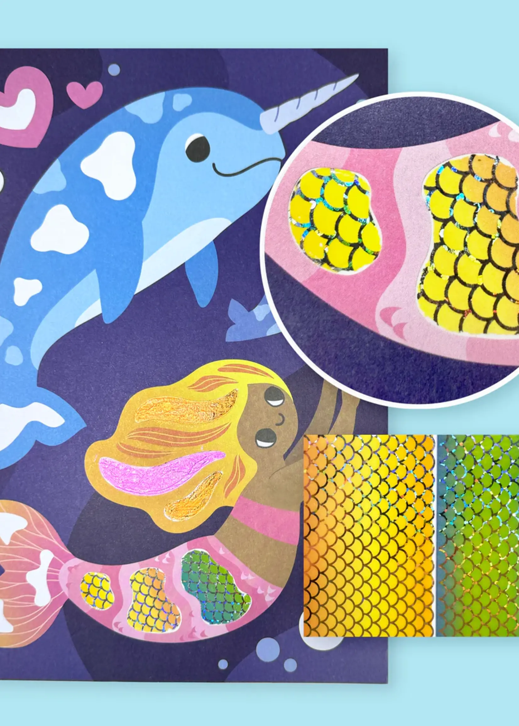 Tiger Tribe Foil Art Ocean