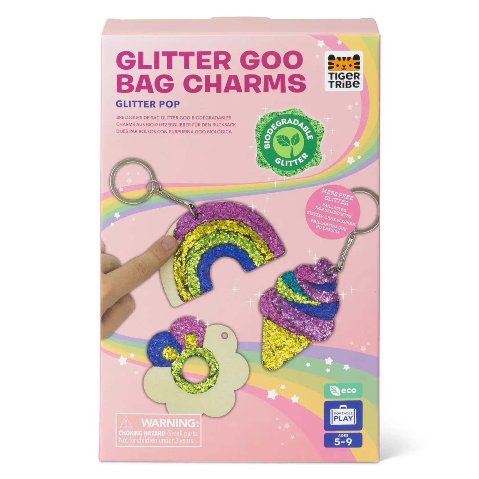 Glitter Bag Charms Glitter Pop