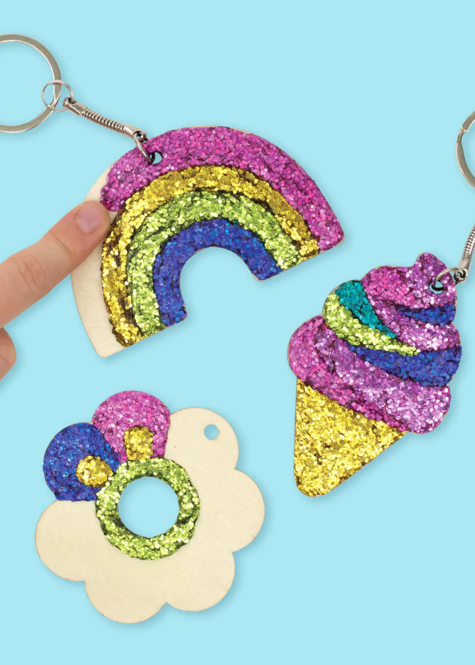 Tiger Tribe Glitter Bag Charms Glitter Pop