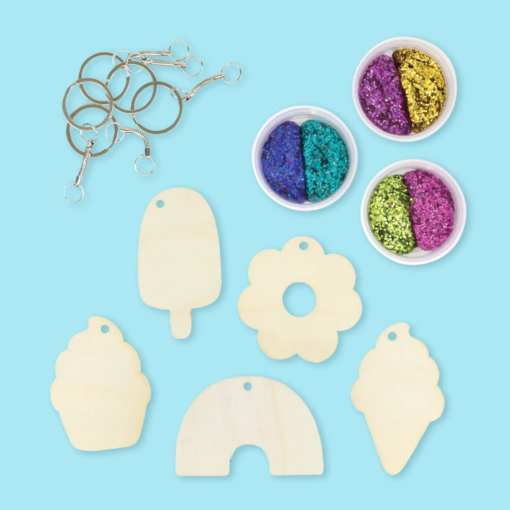 Glitter Bag Charms Glitter Pop