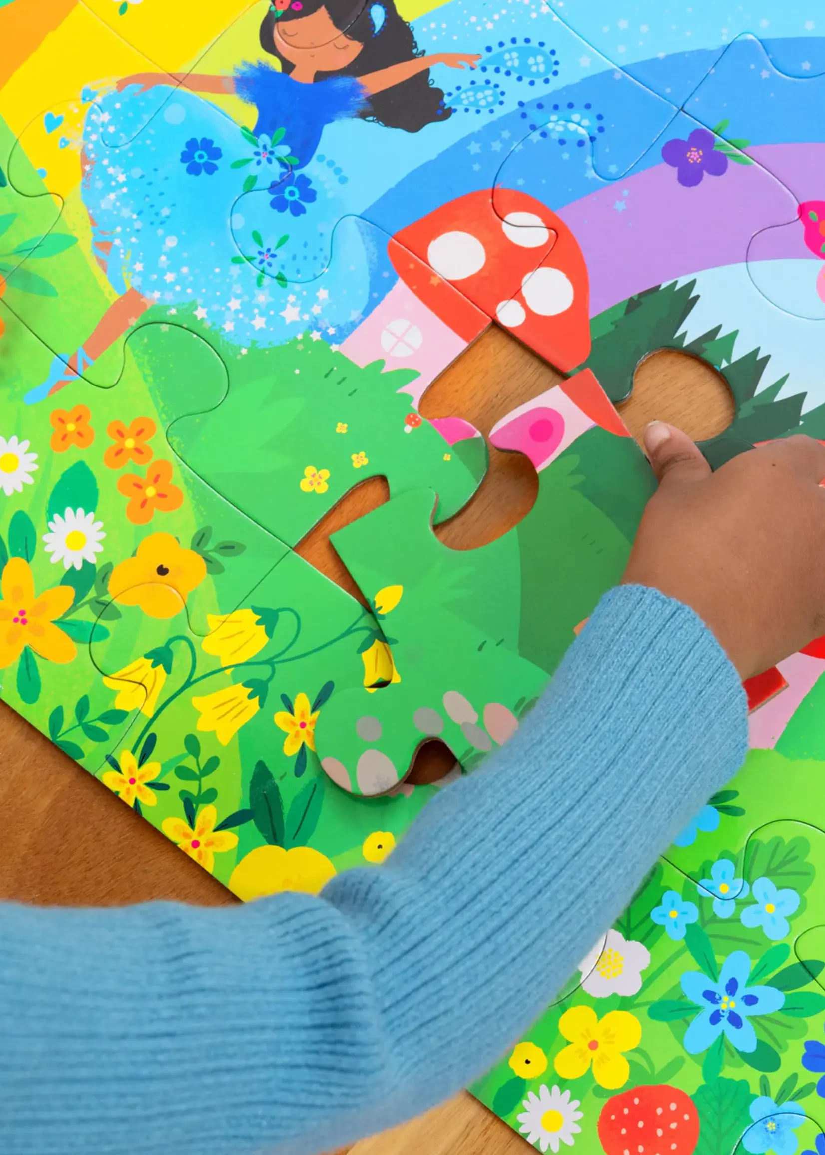 Tiger Tribe Classic Floor Puzzle Rainbow 36pce