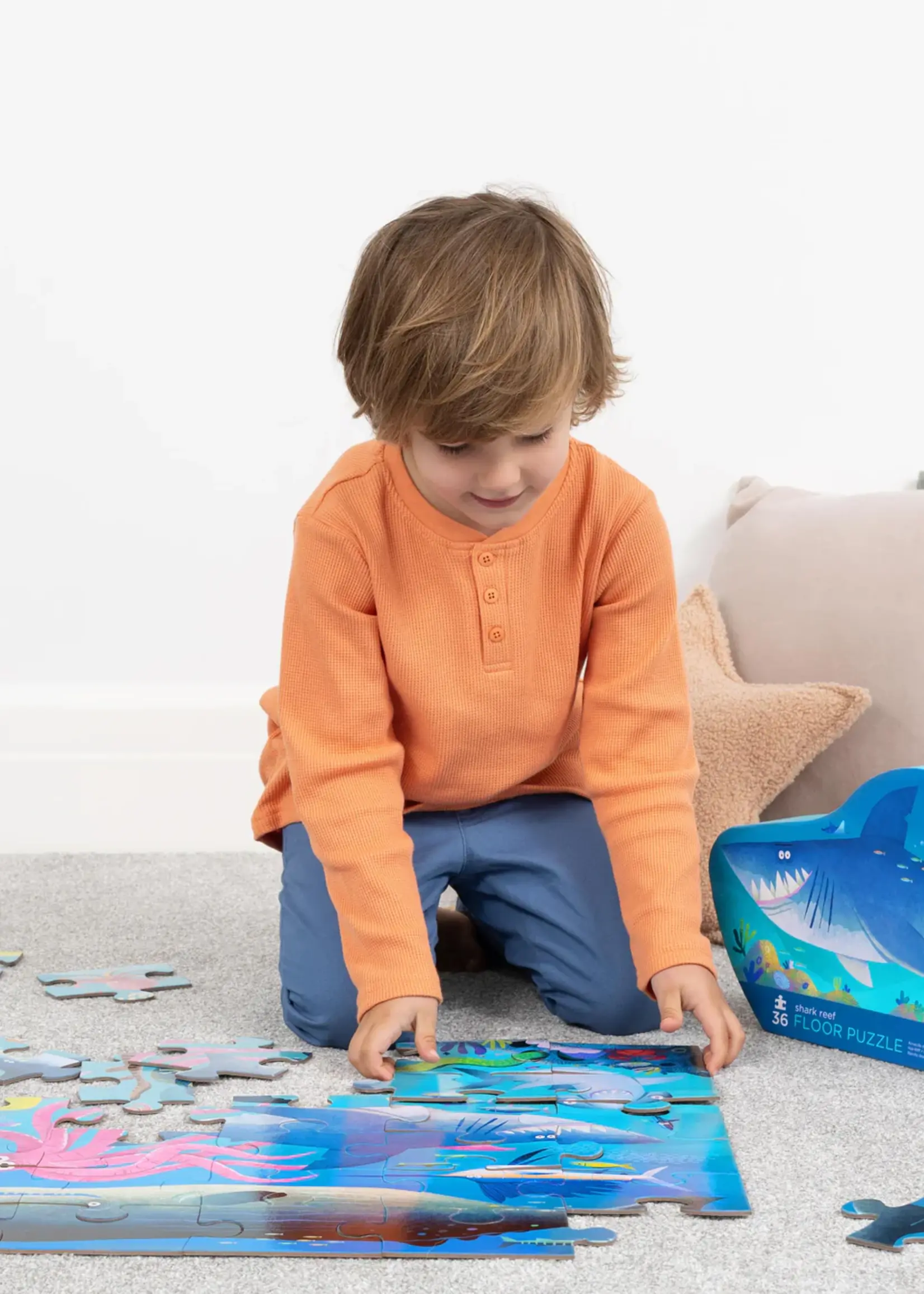 Tiger Tribe Classic Floor Puzzle Shark Reef 36pce