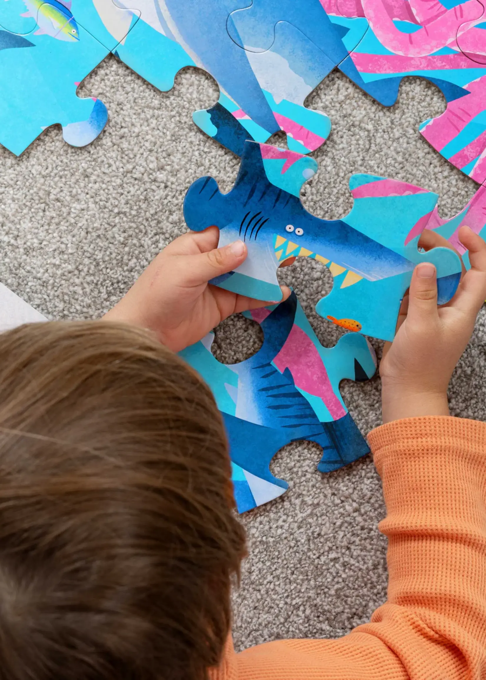 Tiger Tribe Classic Floor Puzzle Shark Reef 36pce