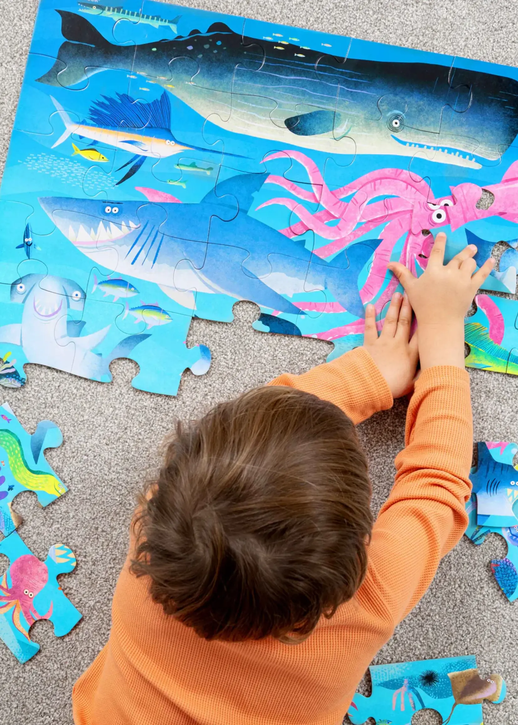 Tiger Tribe Classic Floor Puzzle Shark Reef 36pce