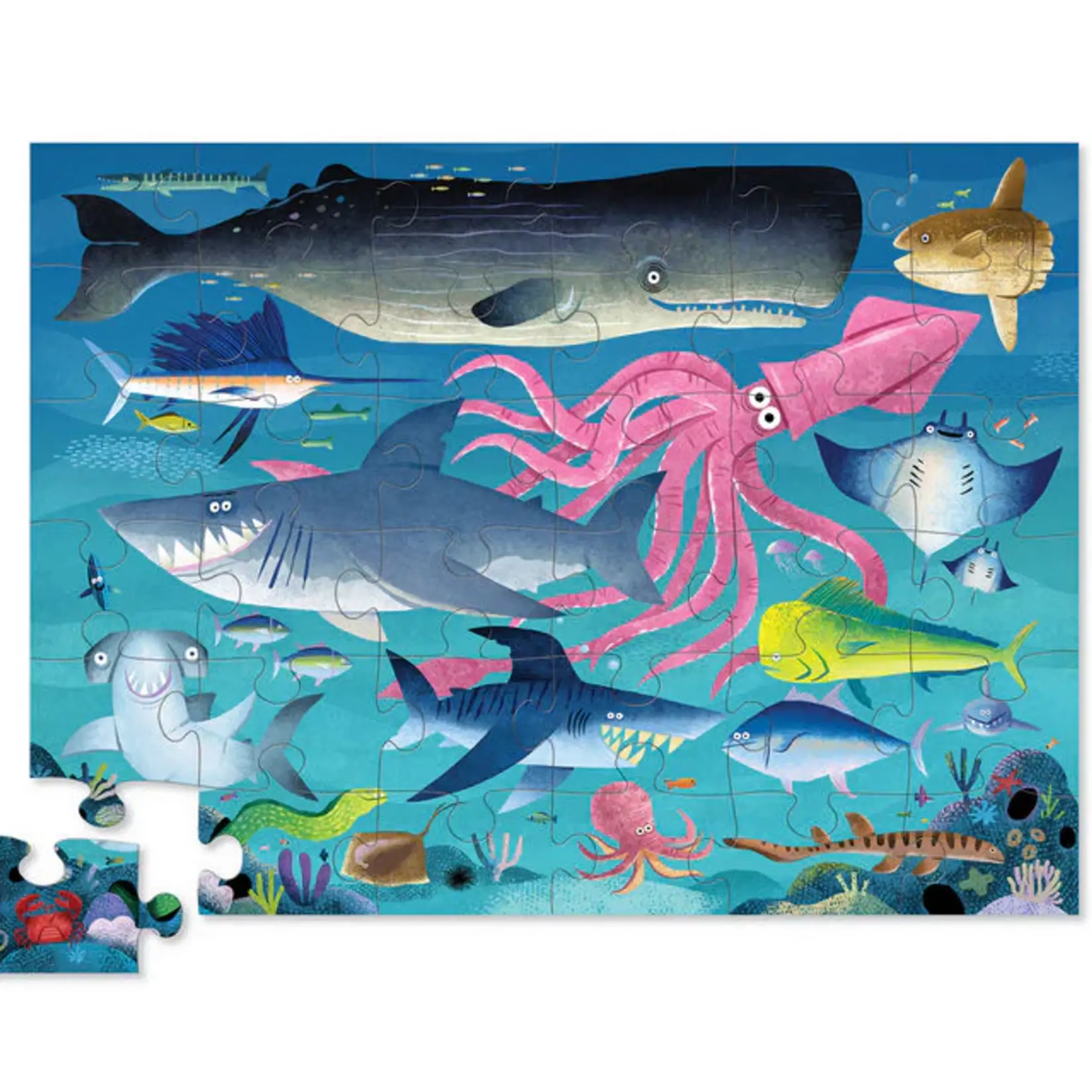 Tiger Tribe Classic Floor Puzzle Shark Reef 36pce