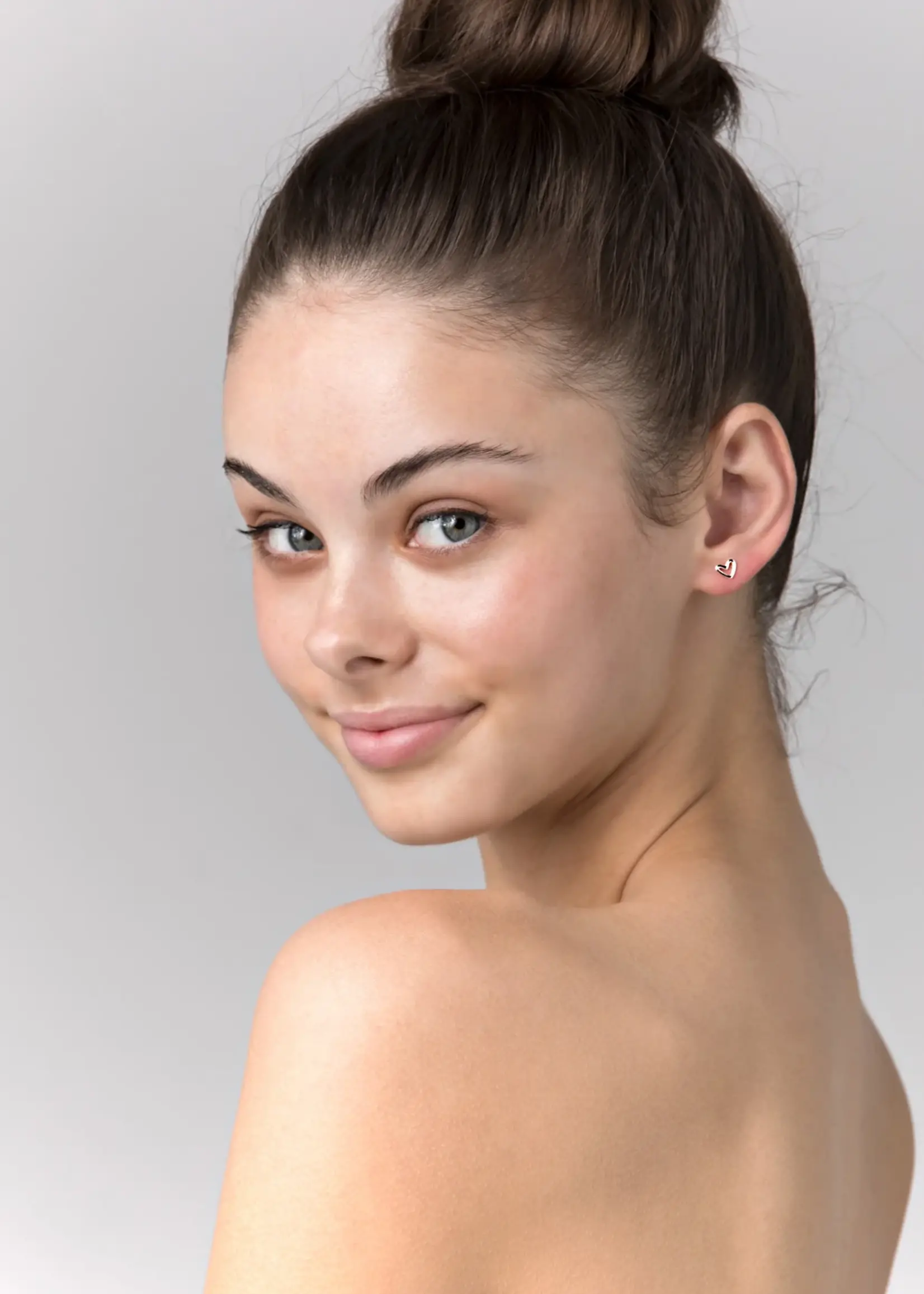 Liberte Petite Heart Rose Gold Earring