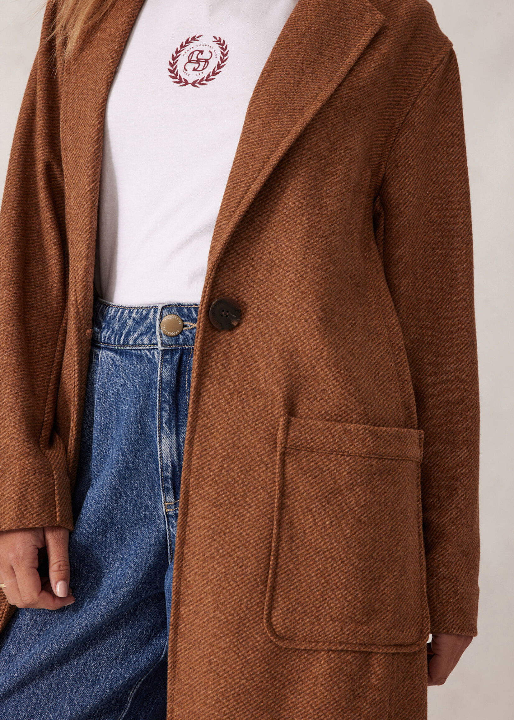 Ceres Life Classic Longline Chestnut Coat