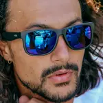 Sin Eyewear Riot Sunglasses - Black & Blue Flash