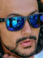 Sin Eyewear Riot Sunglasses - Black & Blue Flash