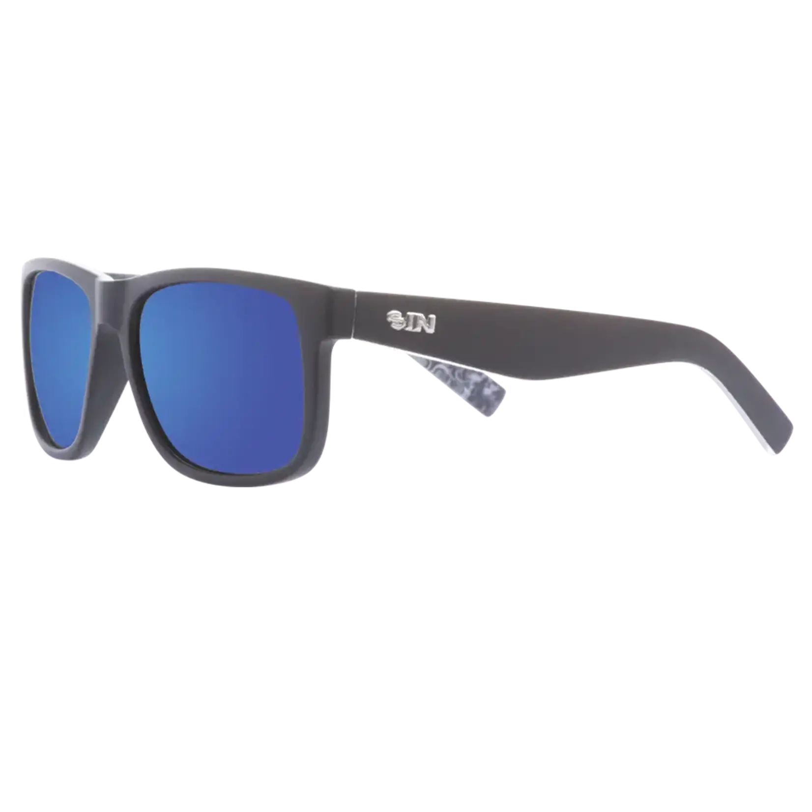 Sin Eyewear Riot Sunglasses - Black & Blue Flash