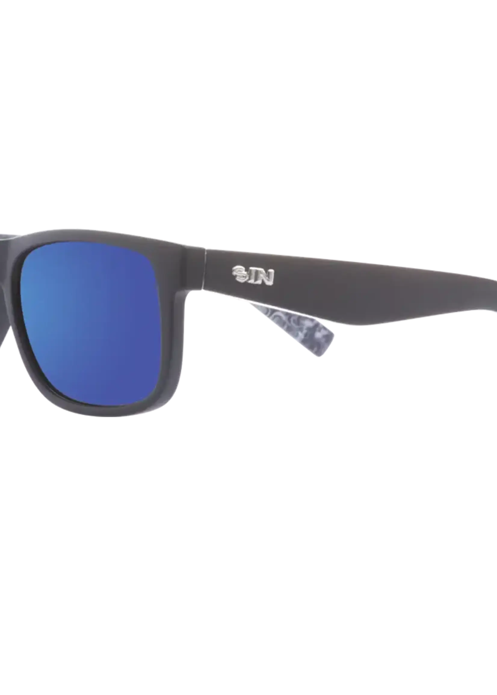 Sin Eyewear Riot Sunglasses - Black & Blue Flash