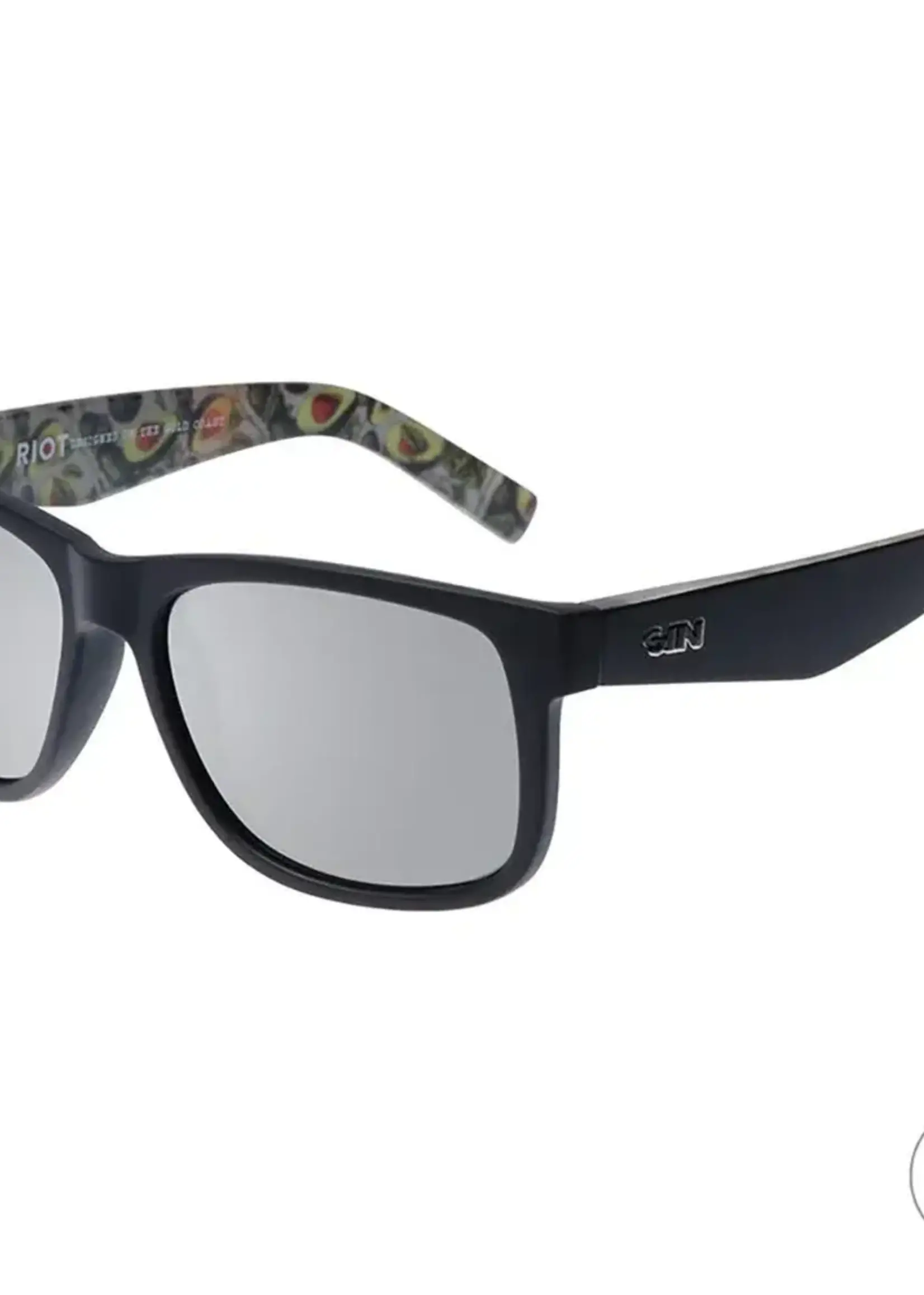 Sin Eyewear Riot Sunglasses - Black & Silver Flash