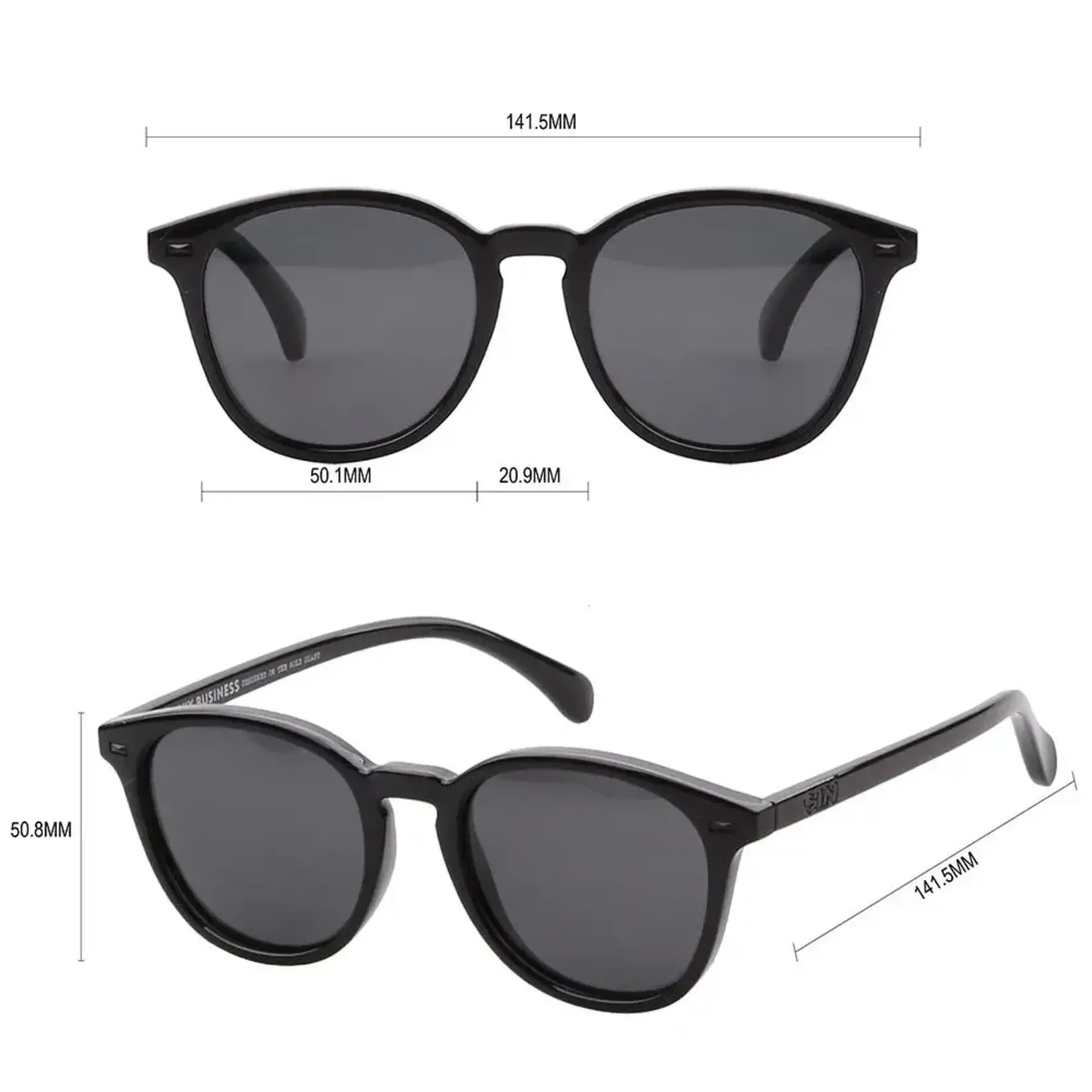 Sin Eyewear Risky Business Sunglasses - Black Smoke