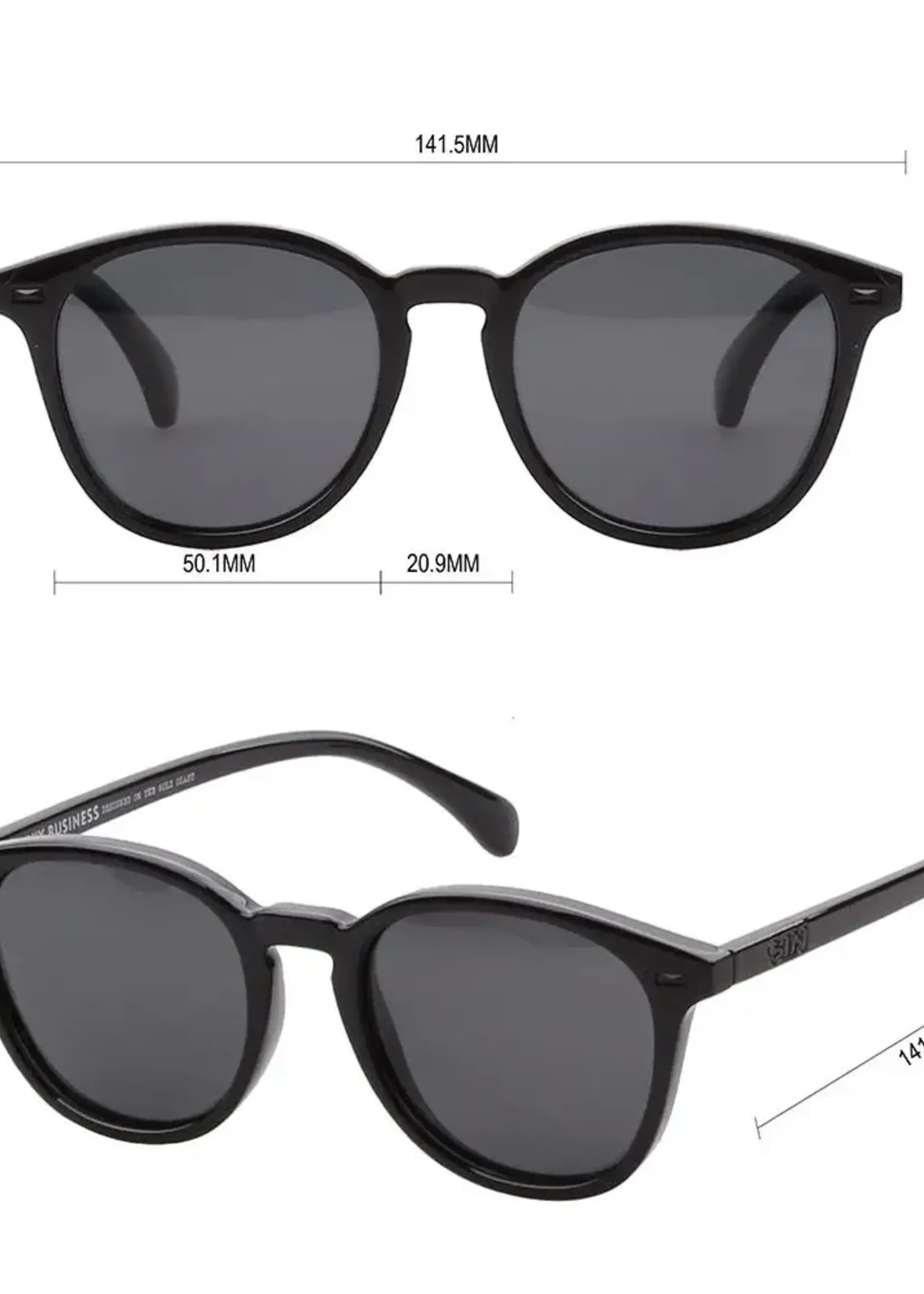 Sin Eyewear Risky Business Sunglasses - Black Smoke