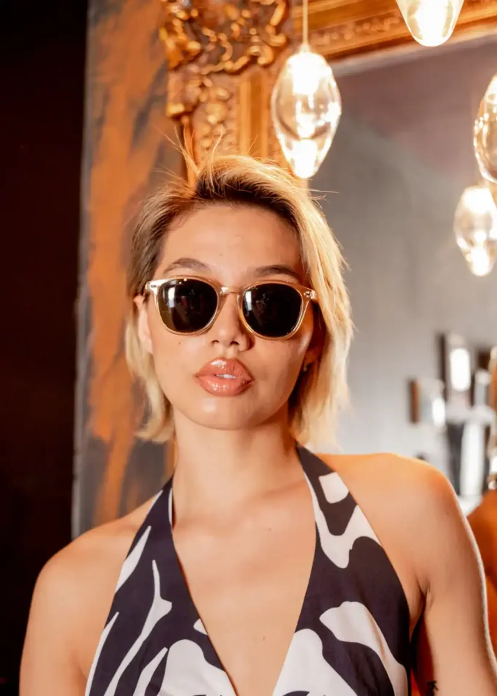 Sin Eyewear Risky Business Sunglasses - Champagne