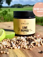 Tweed Real Food Lime Pepper Grinder Salt - Jar 70g