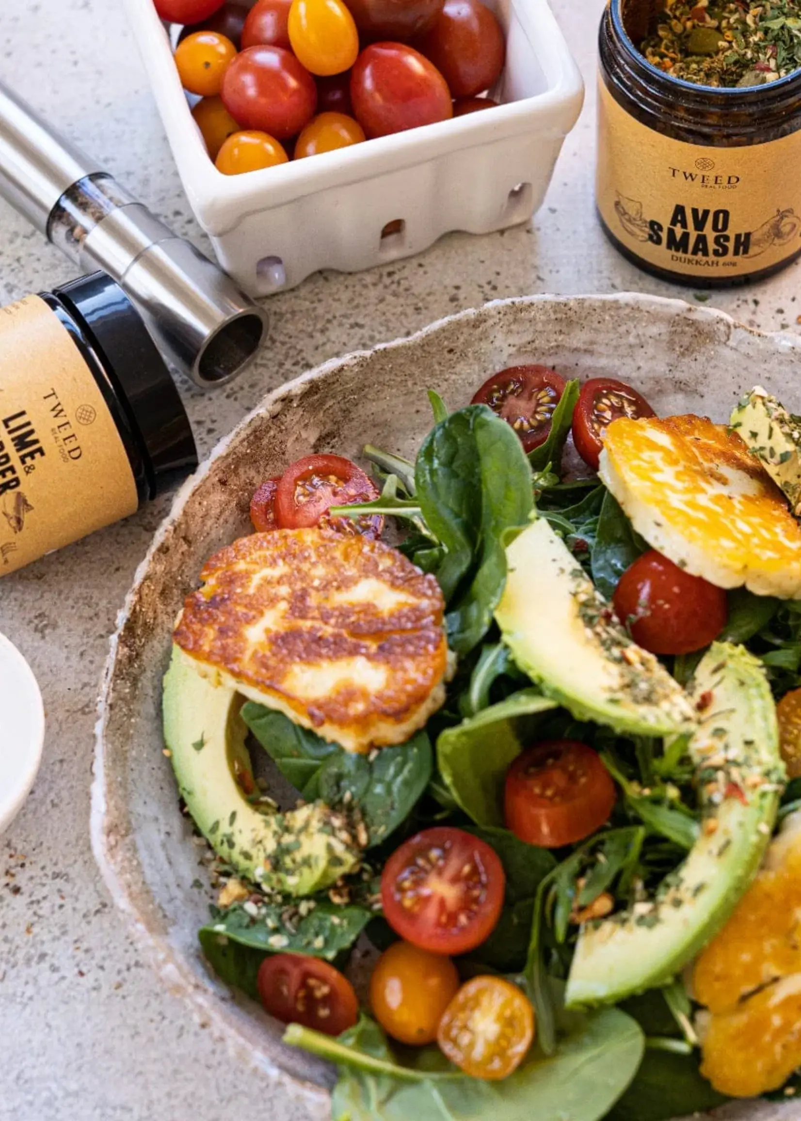 Tweed Real Food Lime Pepper Grinder Salt - Jar 70g