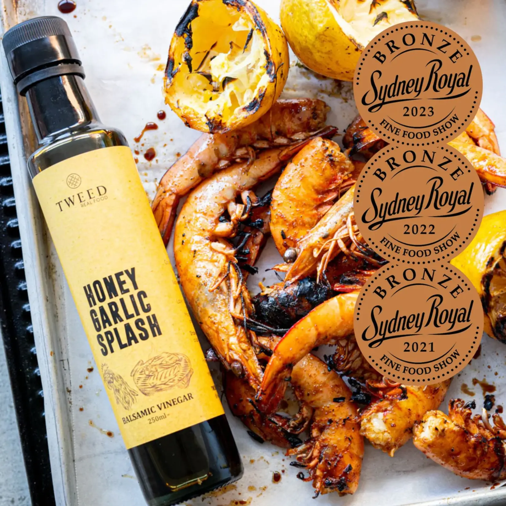 Tweed Real Food Honey Garlic Splash Balsamic Vinegar