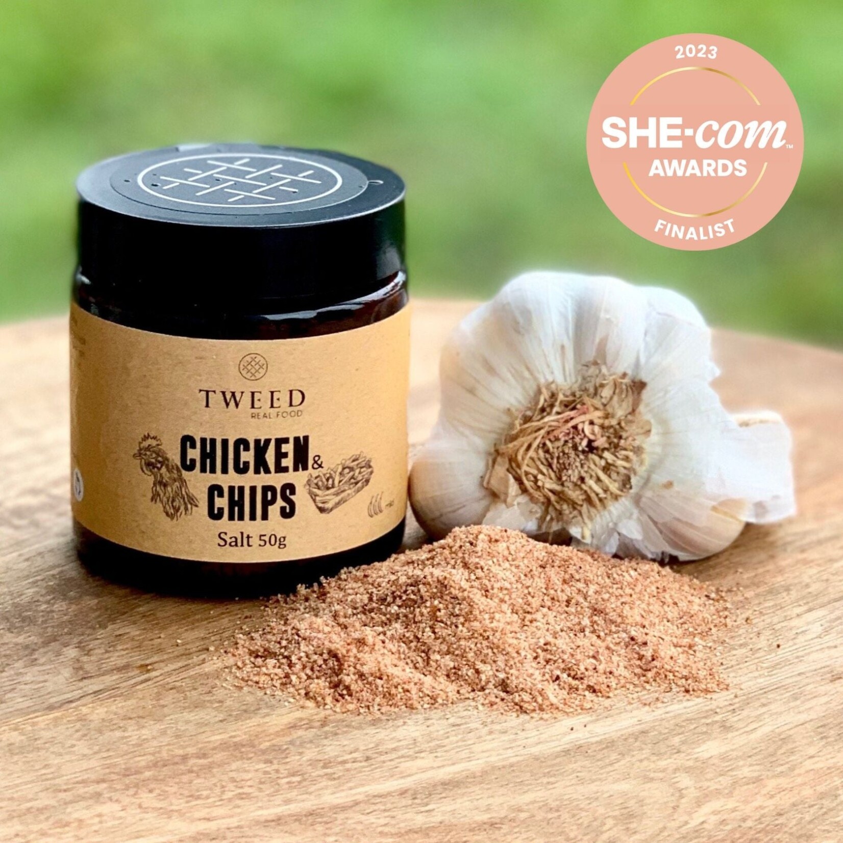 Tweed Real Food Chicken & Chips Salt - Jar 60g