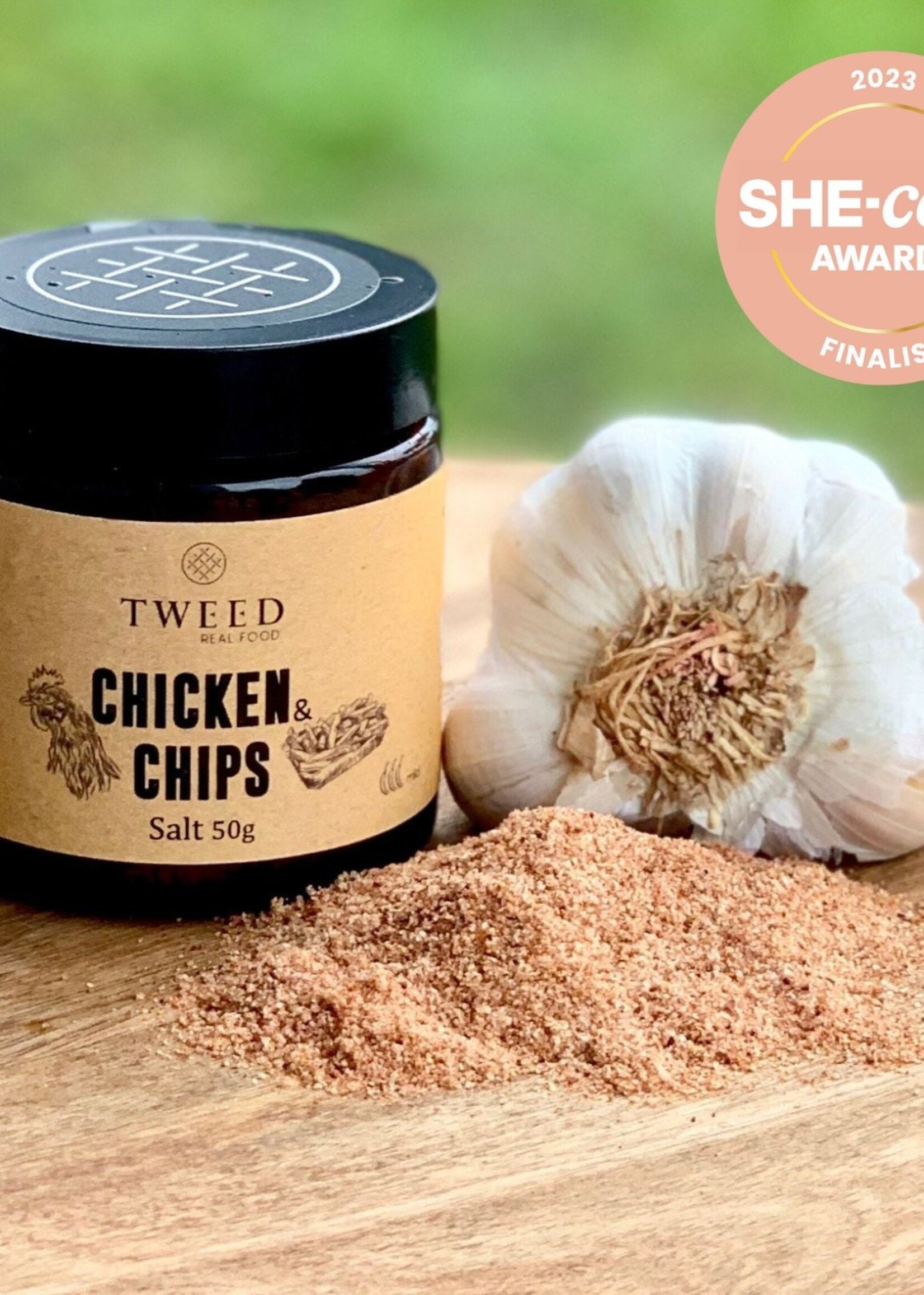 Tweed Real Food Chicken & Chips Salt - Jar 60g
