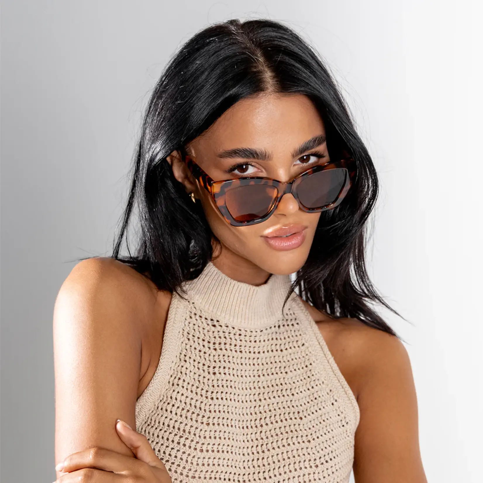 One Day Winona Sunglasses - Tortoise Brown