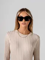 One Day Winona Sunglasses - Black Smoke