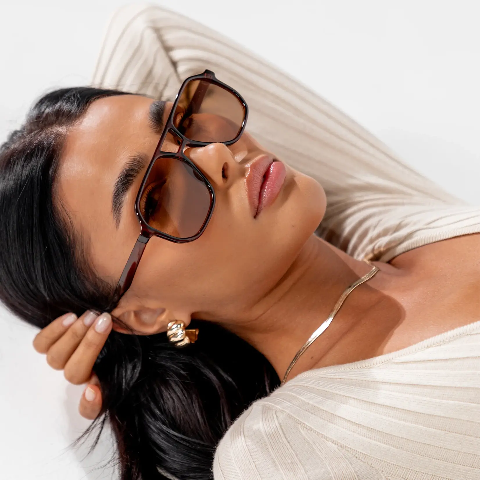 One Day Delilah Sunglasses - Brown Brown