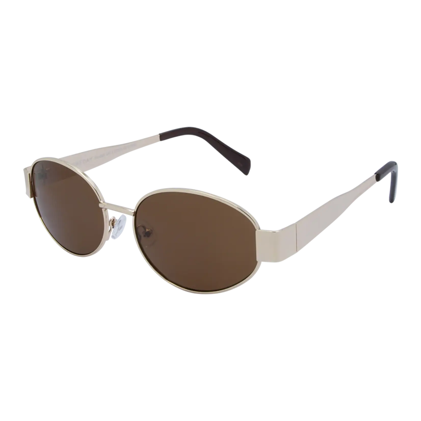 One Day Kendall Sunglasses - Gold Brown