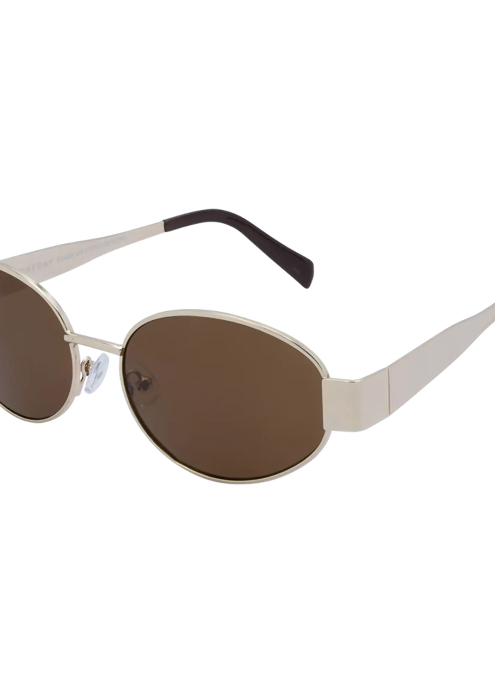 One Day Kendall Sunglasses - Gold Brown