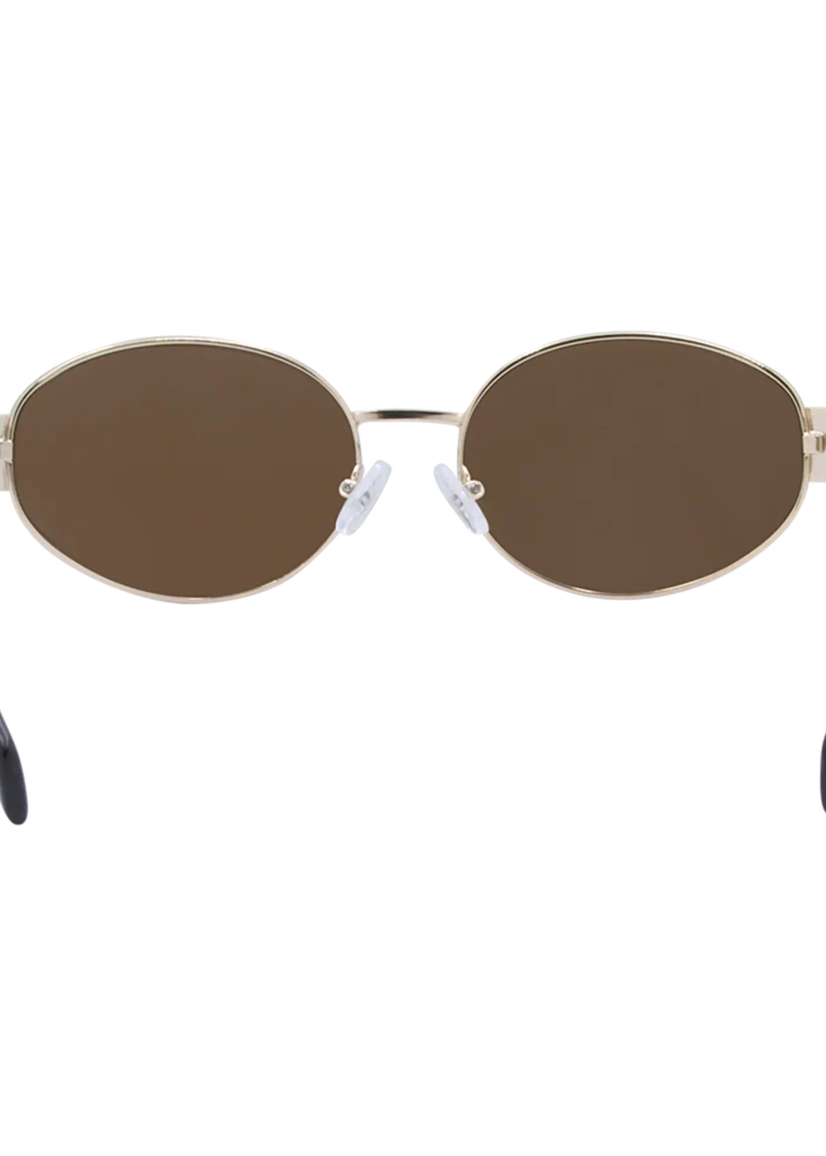 One Day Kendall Sunglasses - Gold Brown