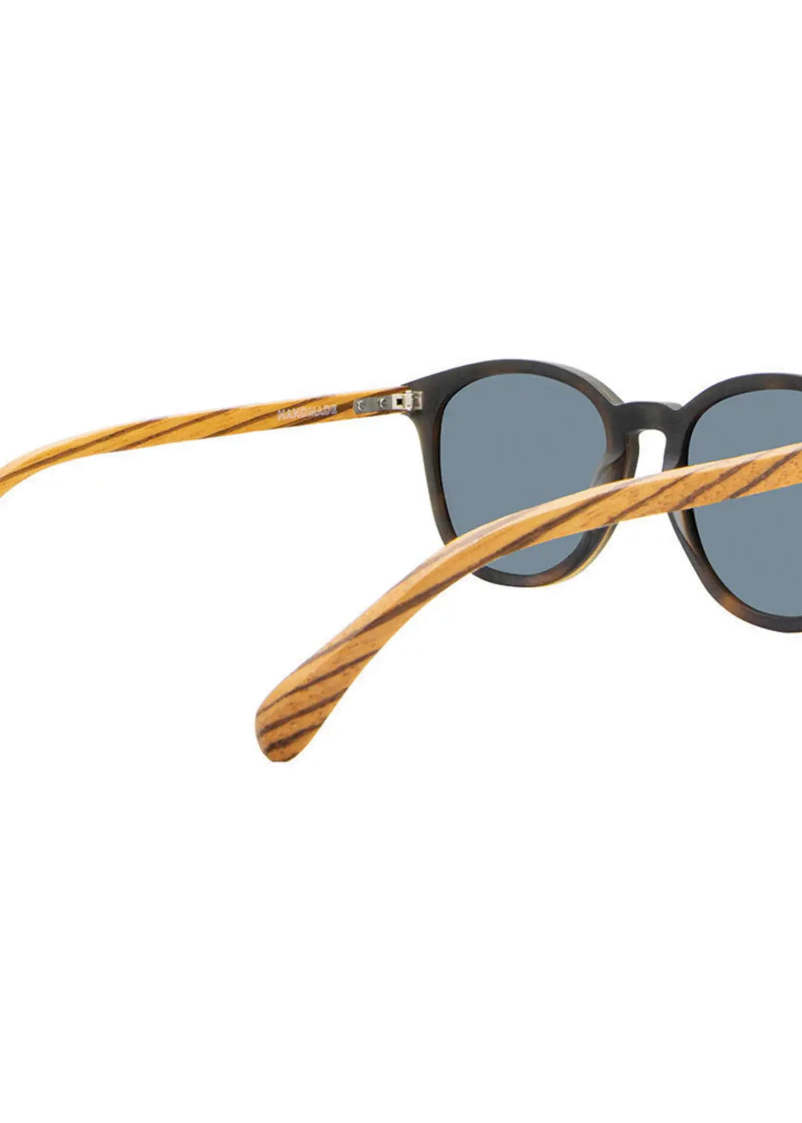 Sin Eyewear Risky Business Wooden Sunglasses - Black