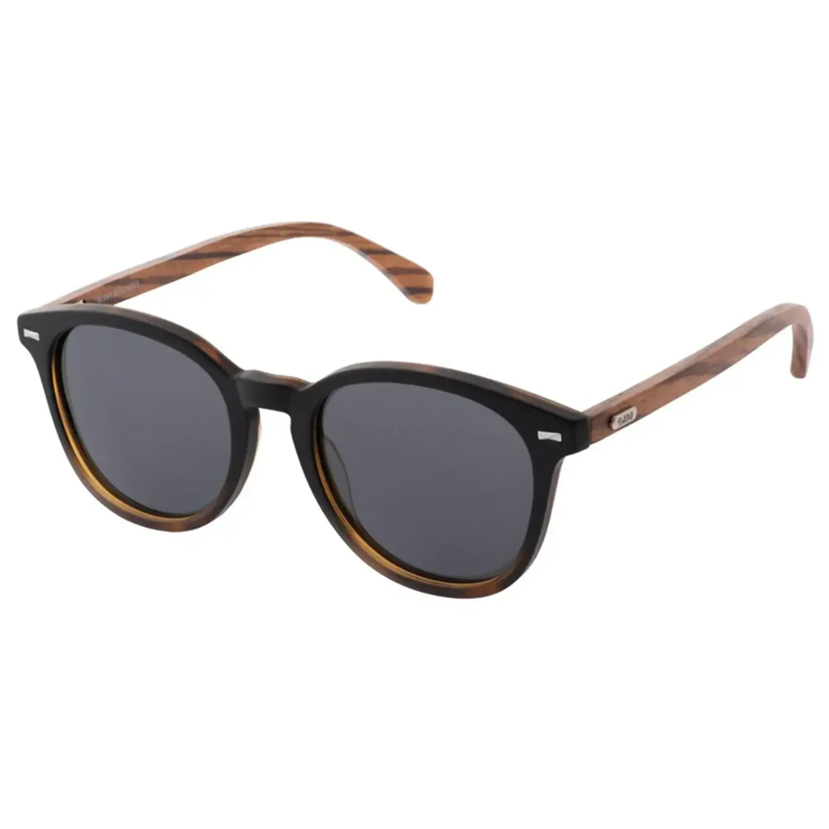 Sin Eyewear Risky Business Wooden Sunglasses - Black