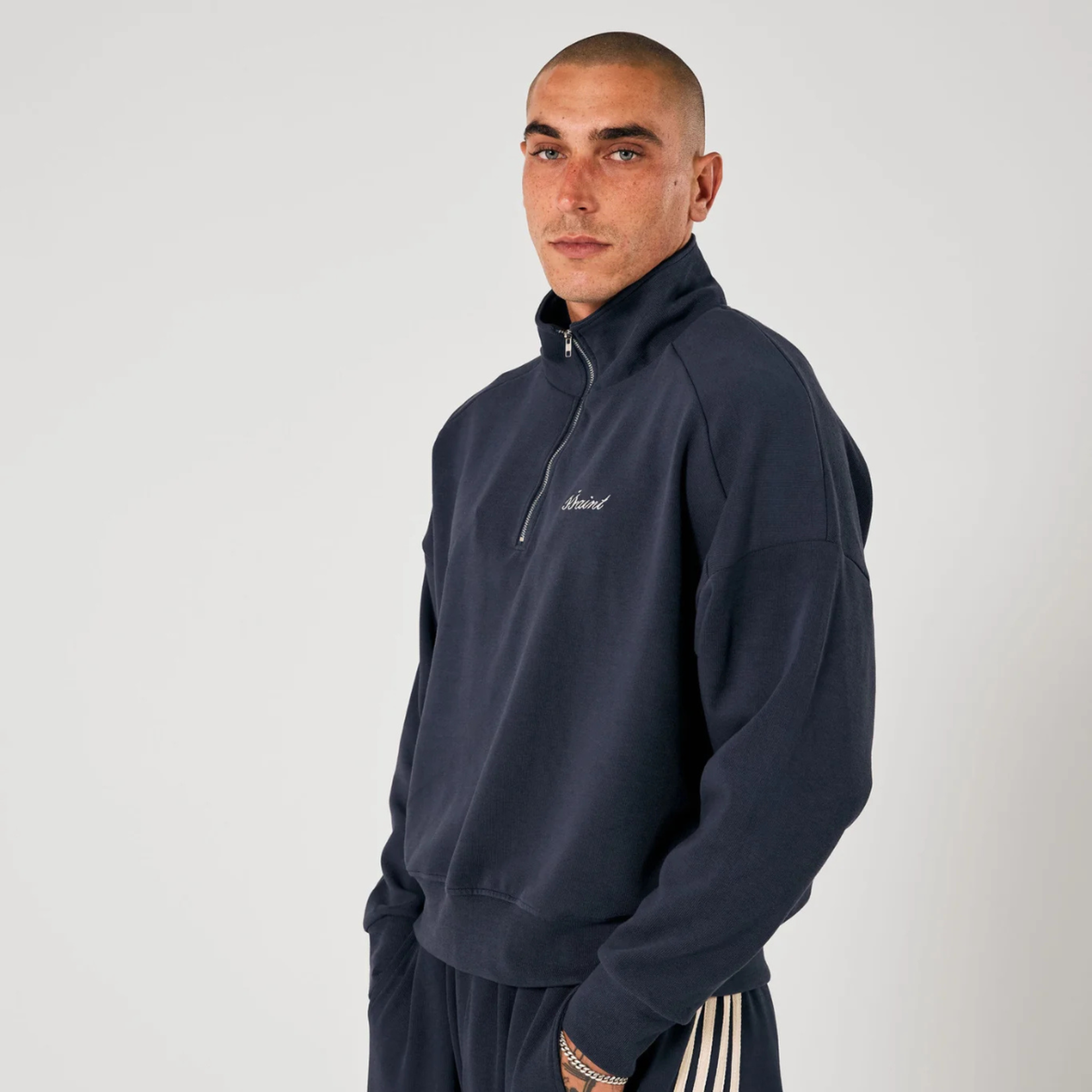 Ssaint Zip Jumper - Navy