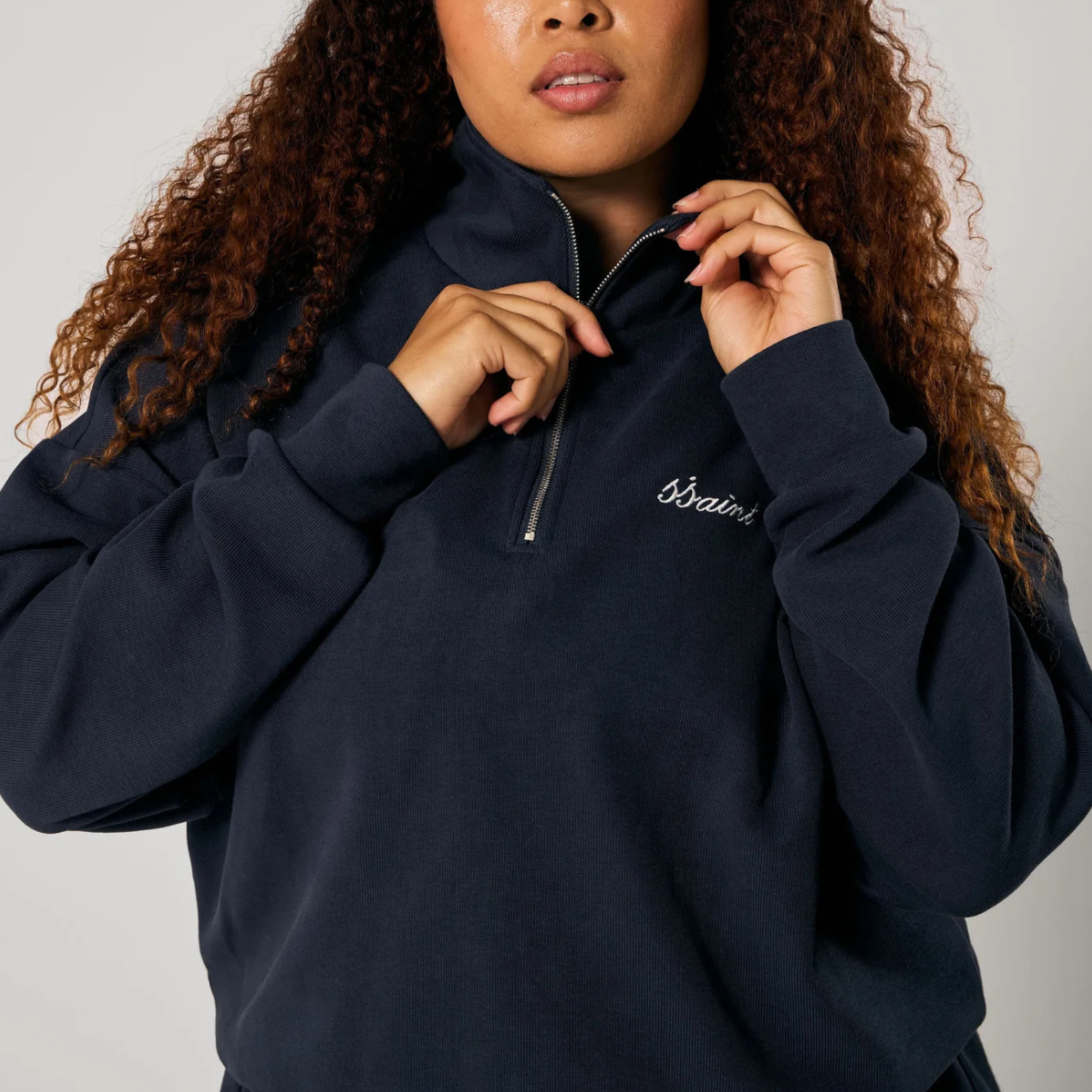 Ssaint Zip Jumper - Navy