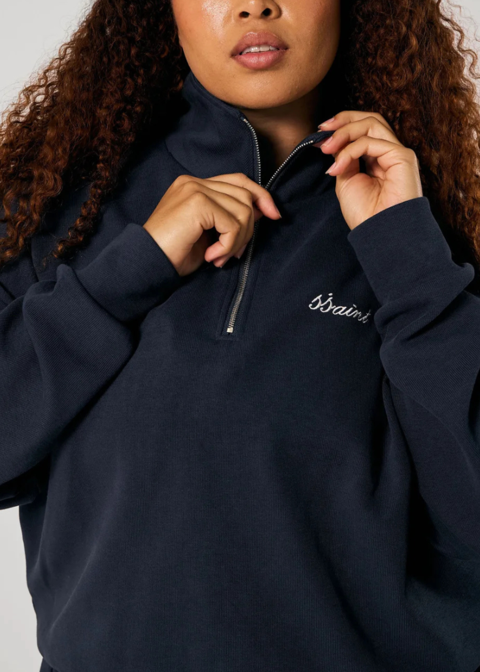 Ssaint Zip Jumper - Navy