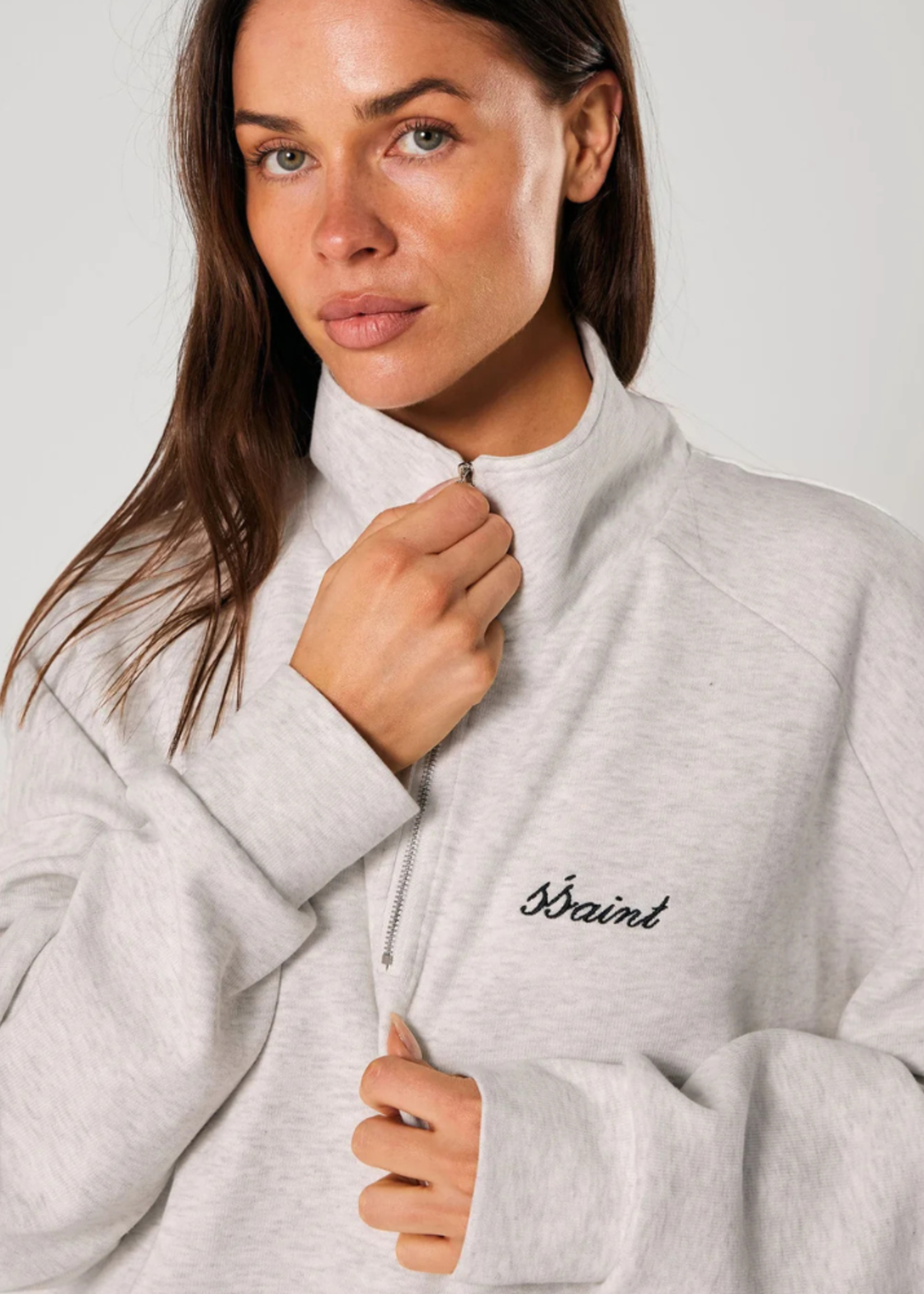 Ssaint Zip Jumper - Grey