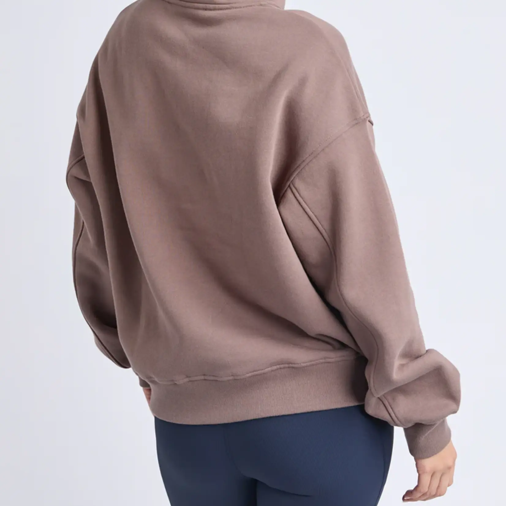 Foxwood College Zip Crew - Mocha
