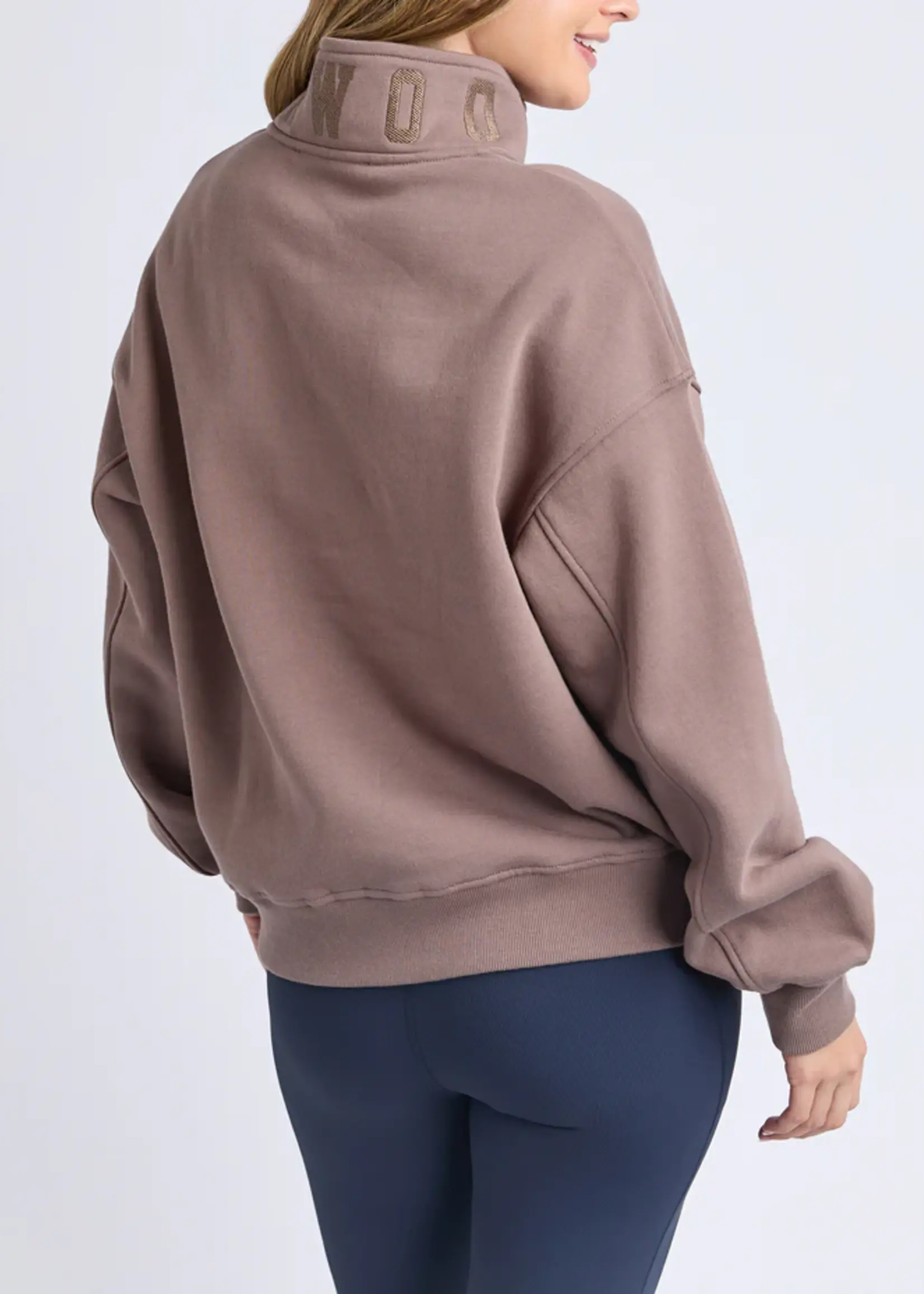 Foxwood College Zip Crew - Mocha