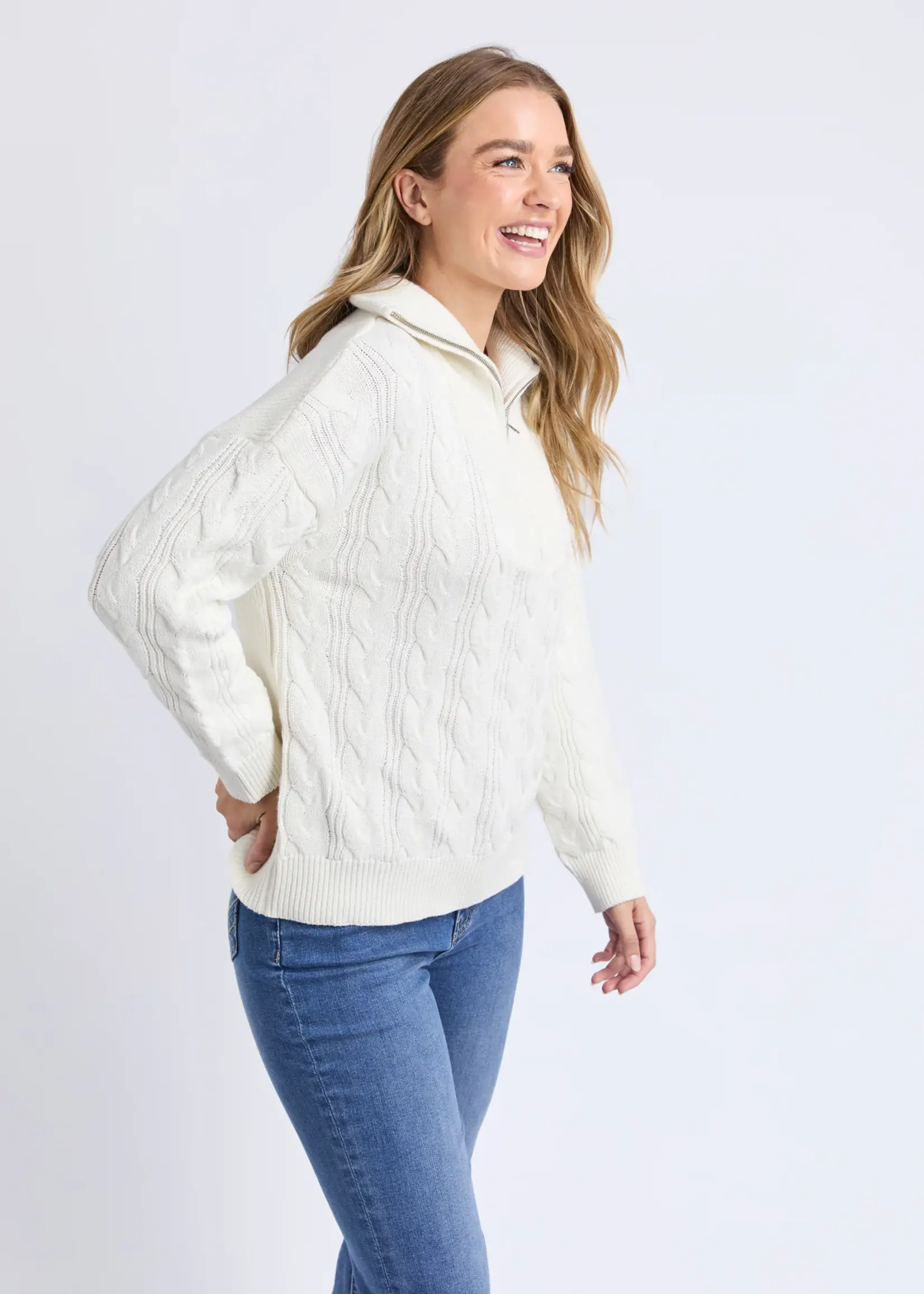 Elm Lifestyle Zalie Zip Knit