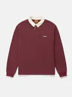 Rhythm Vintage Rugby LS Polo - Merlot