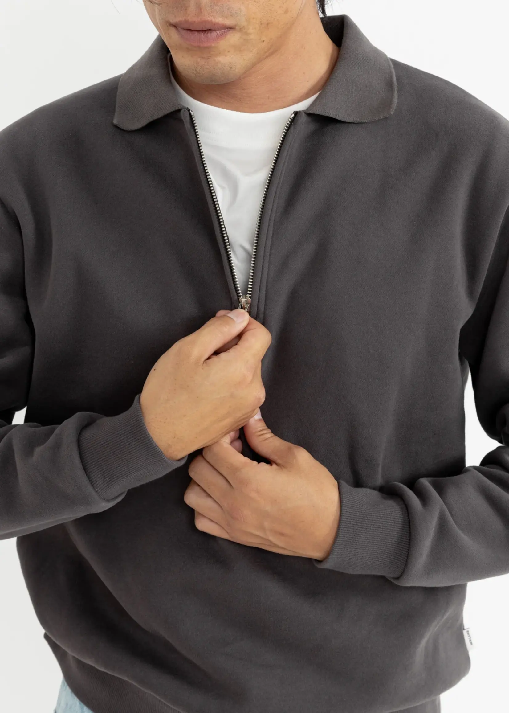 Rhythm Quarter Zip Fleece - Vintage Black