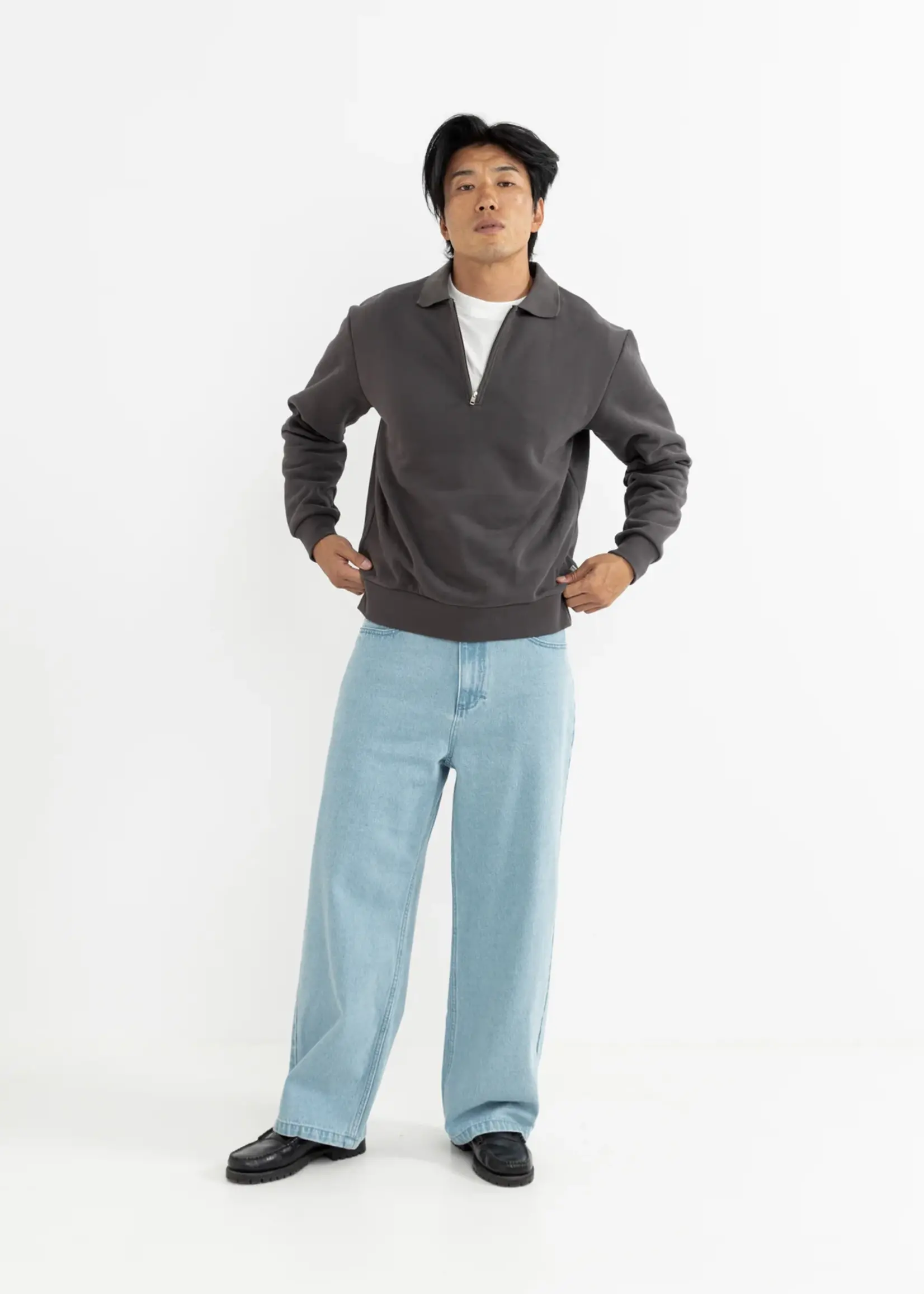 Rhythm Quarter Zip Fleece - Vintage Black