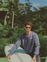 Rhythm Mechanics Crew Fleece - Indigo