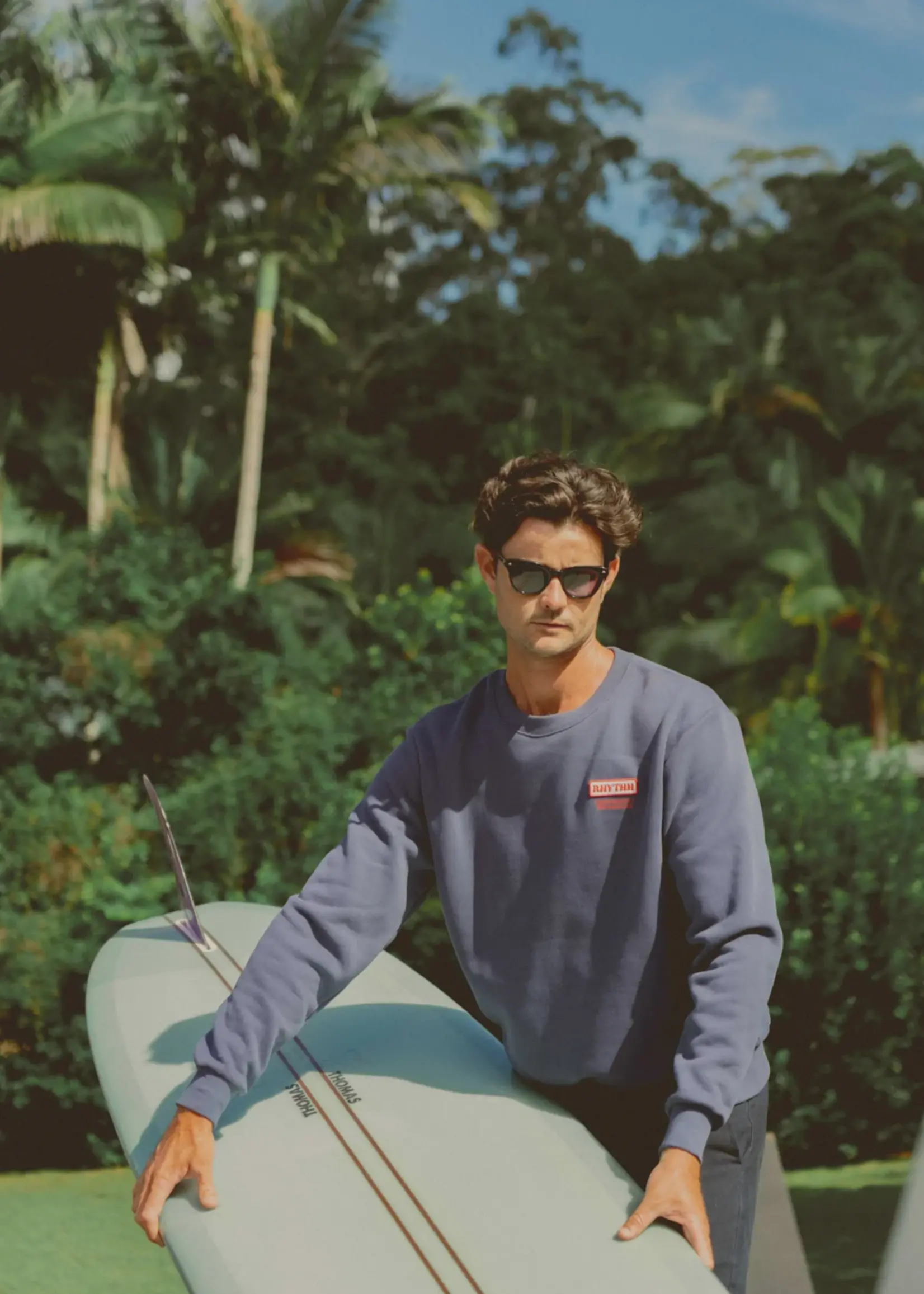 Rhythm Mechanics Crew Fleece - Indigo