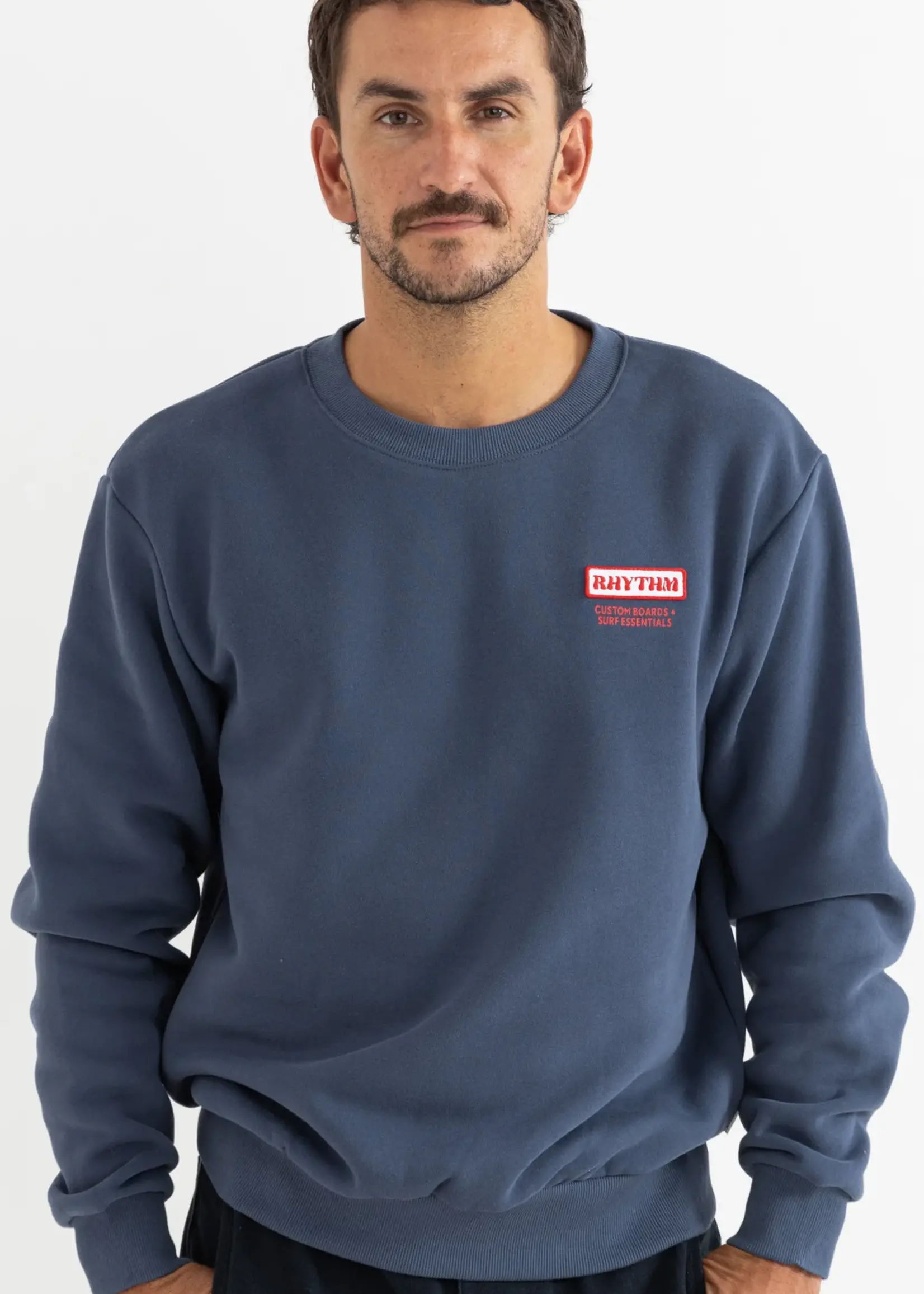 Rhythm Mechanics Crew Fleece - Indigo